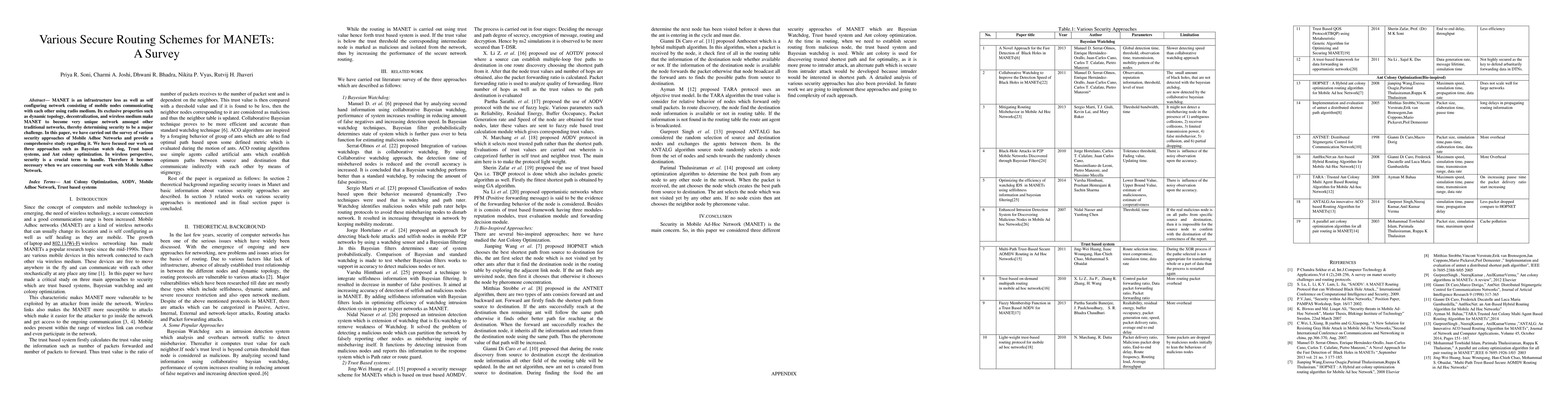 Thumbnail for Various Secure Routing Schemes for MANETs: A Survey