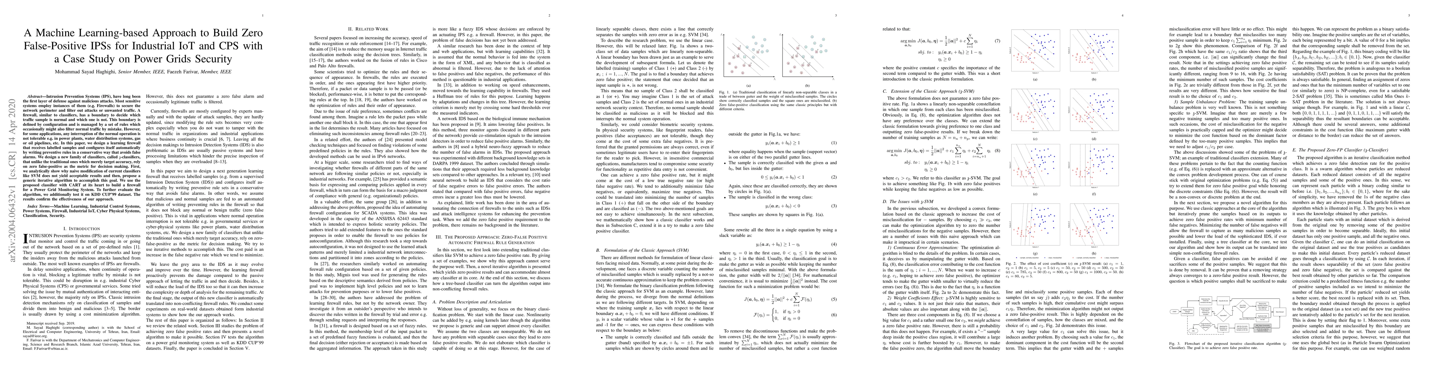Thumbnail for A Machine Learning-based Approach to Build Zero False-Positive IPSs for
  Industrial IoT and CPS with a Case Study on Power Grids Security