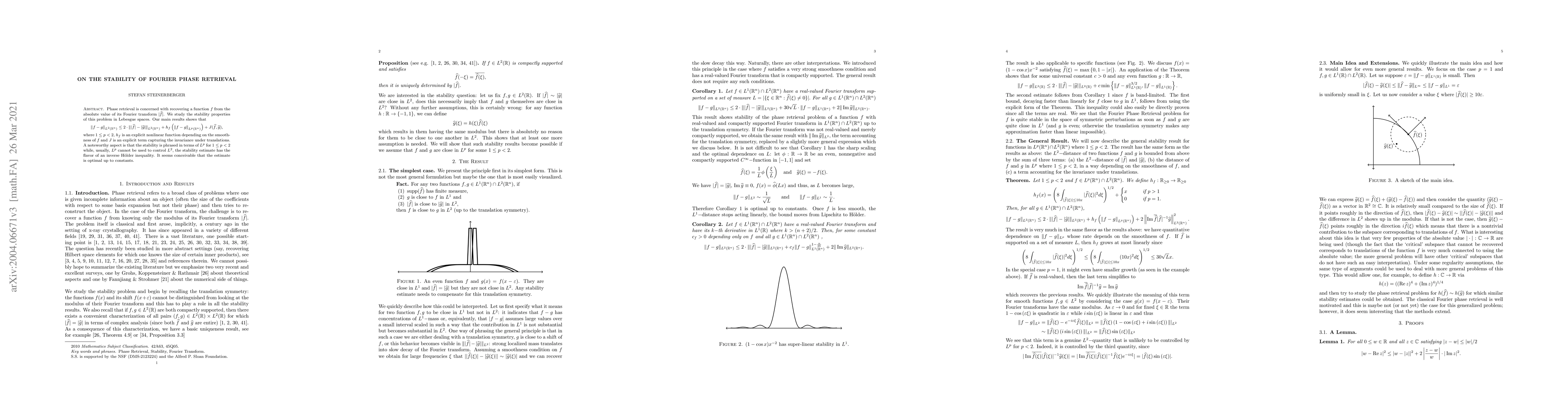 Thumbnail for On the Stability of Fourier Phase Retrieval