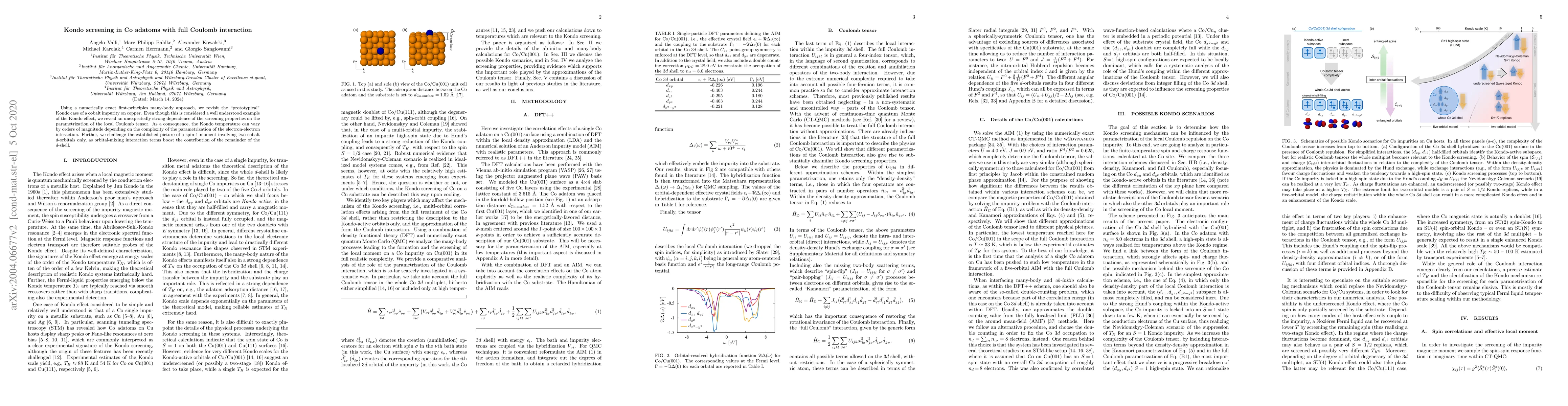 Thumbnail for Kondo screening in Co adatoms with full Coulomb interaction