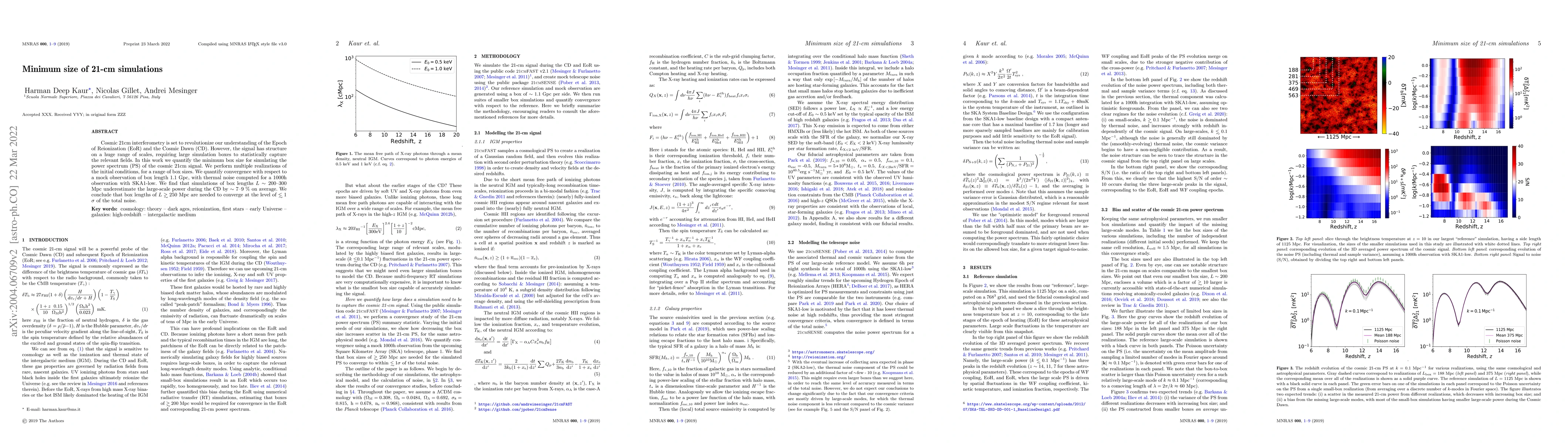 Thumbnail for Minimum size of 21-cm simulations