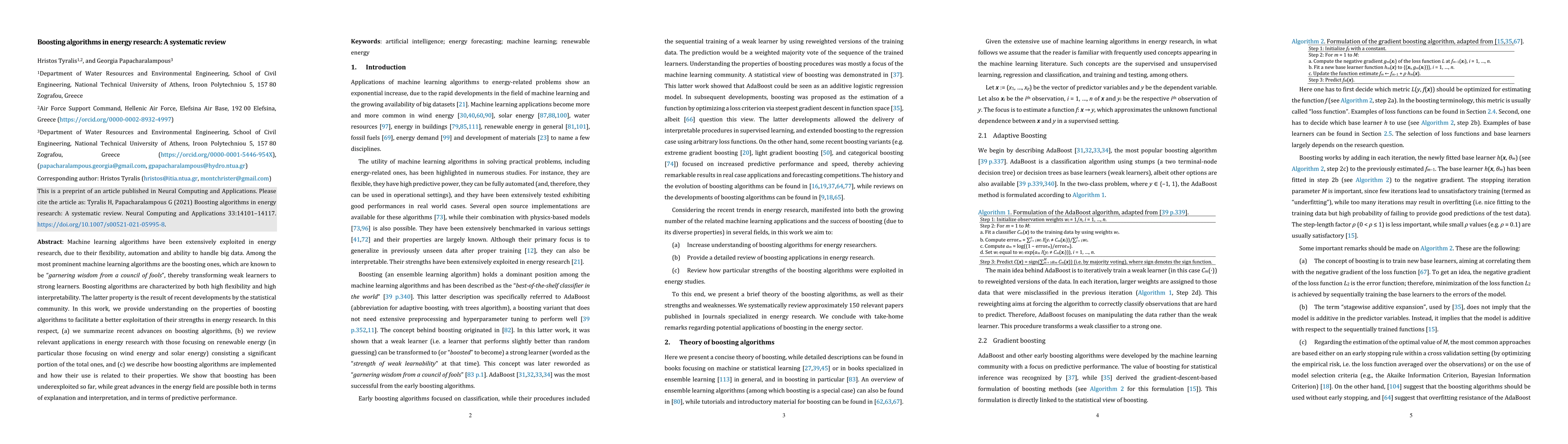 Thumbnail for Boosting algorithms in energy research: A systematic review