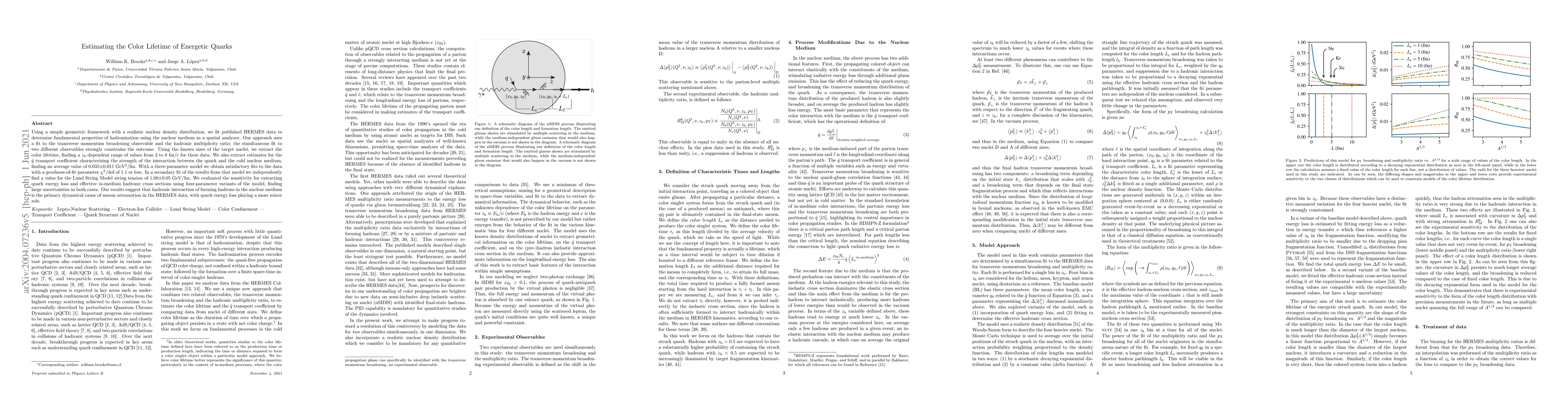 Thumbnail for Estimating the Color Lifetime of Energetic Quarks