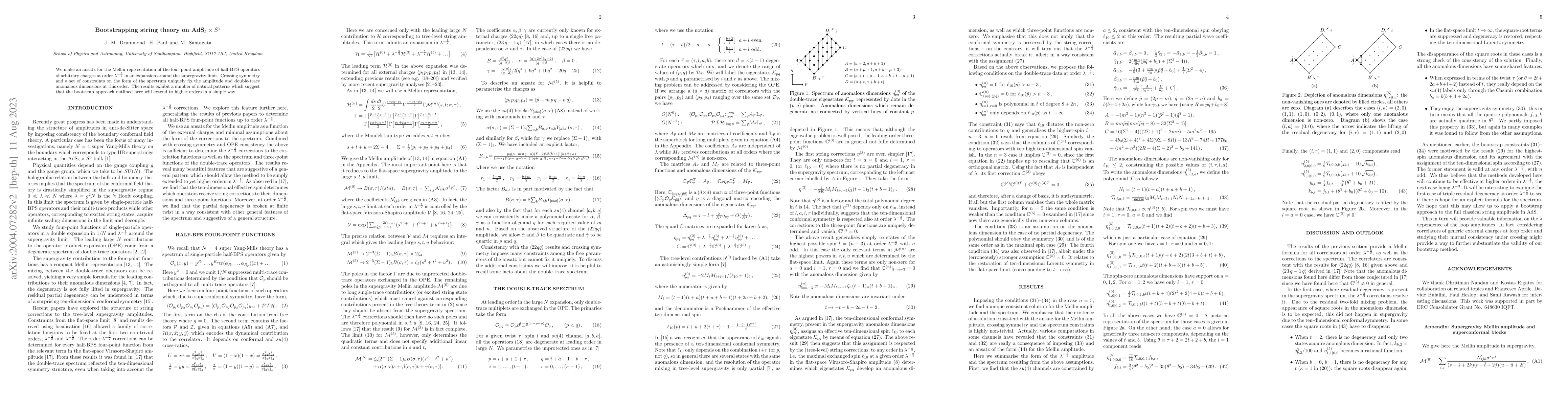 Thumbnail for Bootstrapping string theory on AdS$_5 \times S^5$