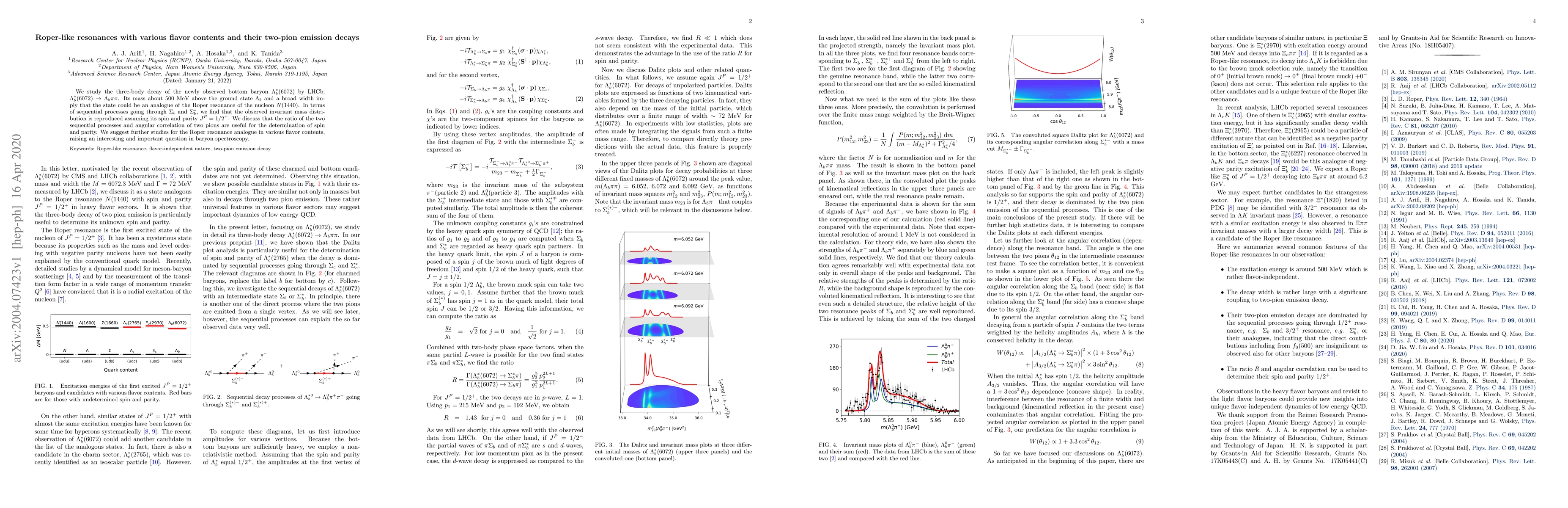 Thumbnail for Roper-like resonances with various flavor contents and their two-pion
  emission decays