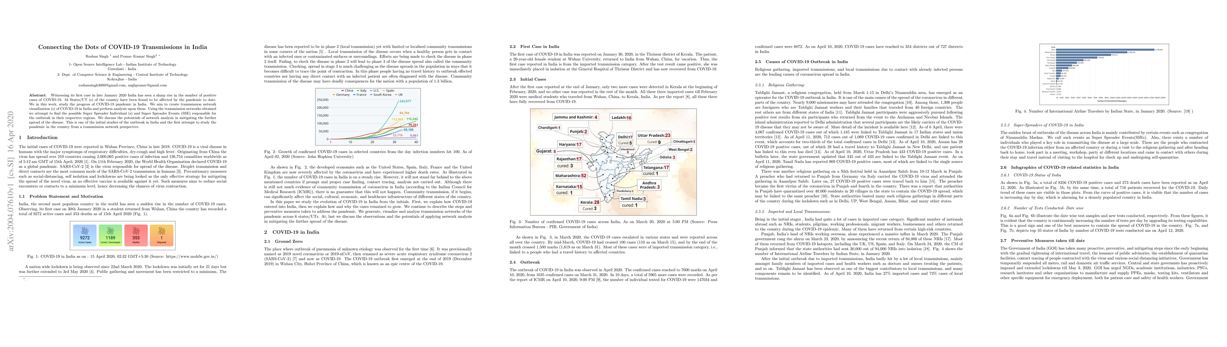 Thumbnail for Connecting the Dots of COVID-19 Transmissions in India