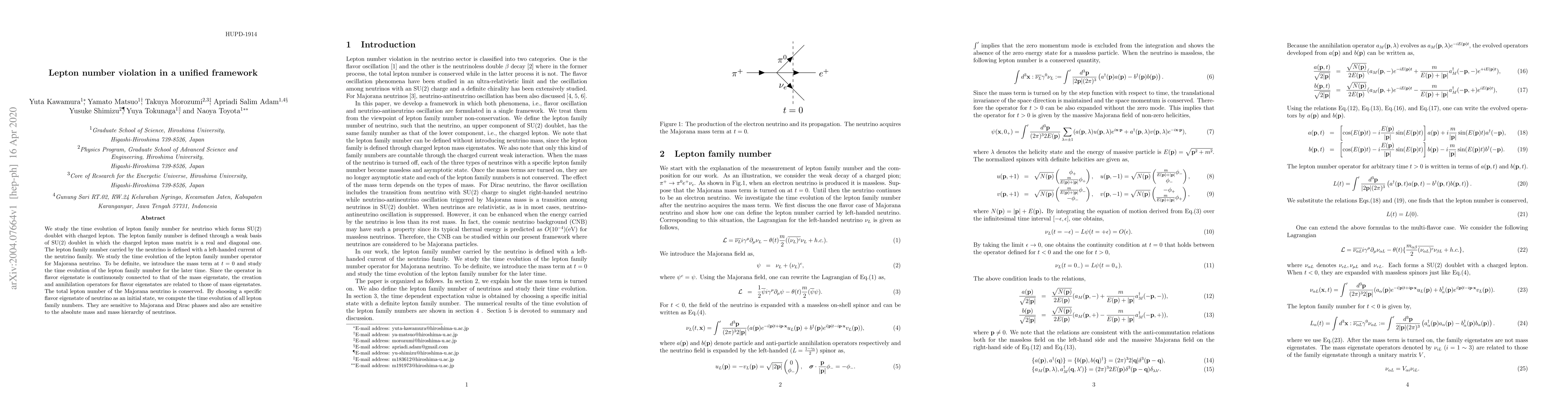 Thumbnail for Lepton number violation in a unified framework