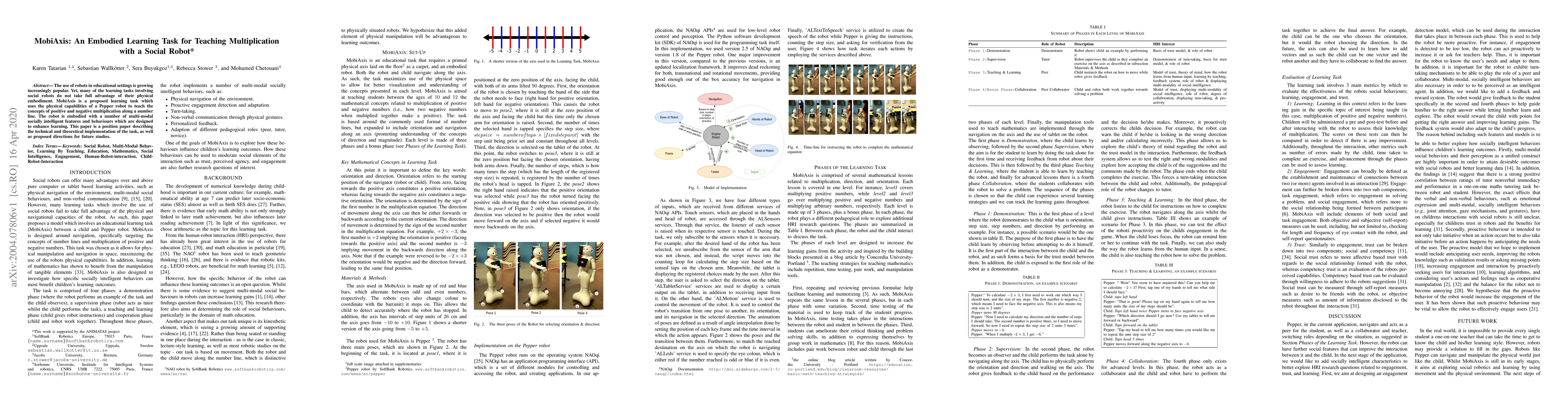 Thumbnail for MobiAxis: An Embodied Learning Task for Teaching Multiplication with a
  Social Robot