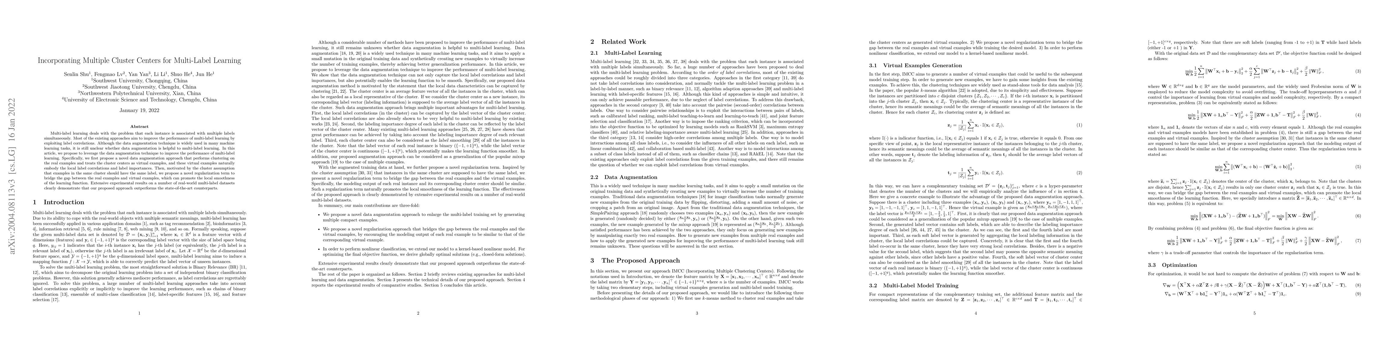 Thumbnail for Incorporating Multiple Cluster Centers for Multi-Label Learning