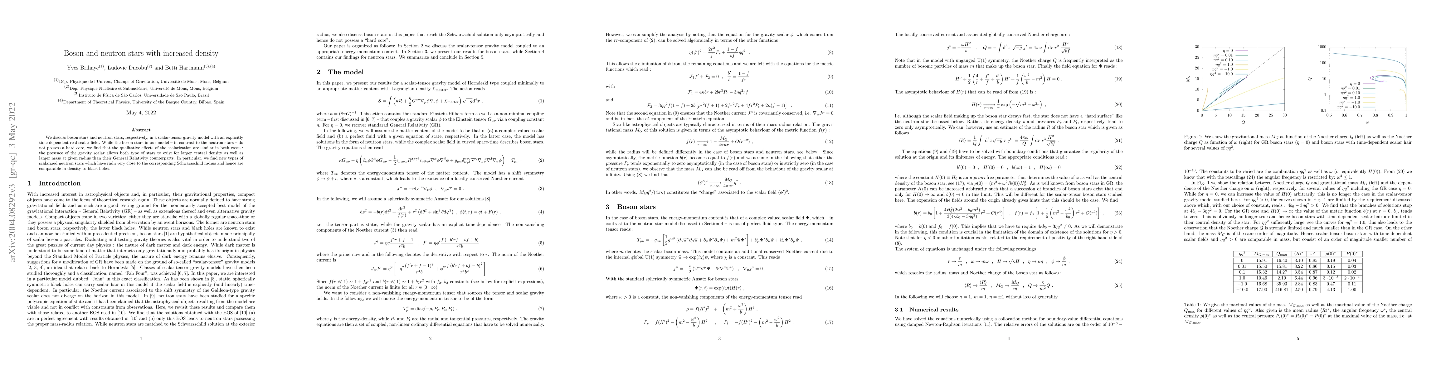 Thumbnail for Boson and neutron stars with increased density