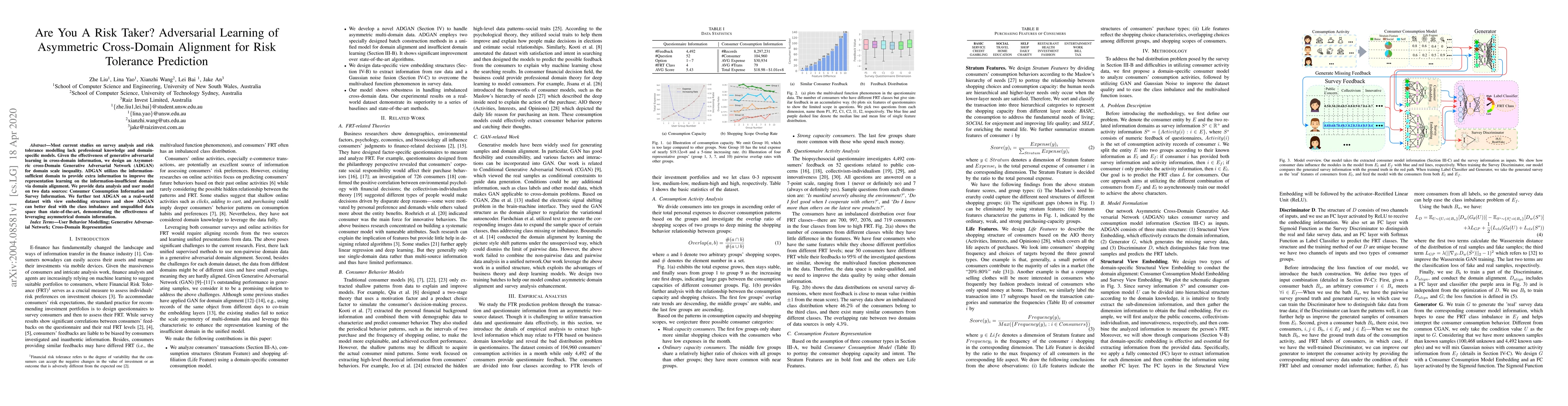 Thumbnail for Are You A Risk Taker? Adversarial Learning of Asymmetric Cross-Domain
  Alignment for Risk Tolerance Prediction