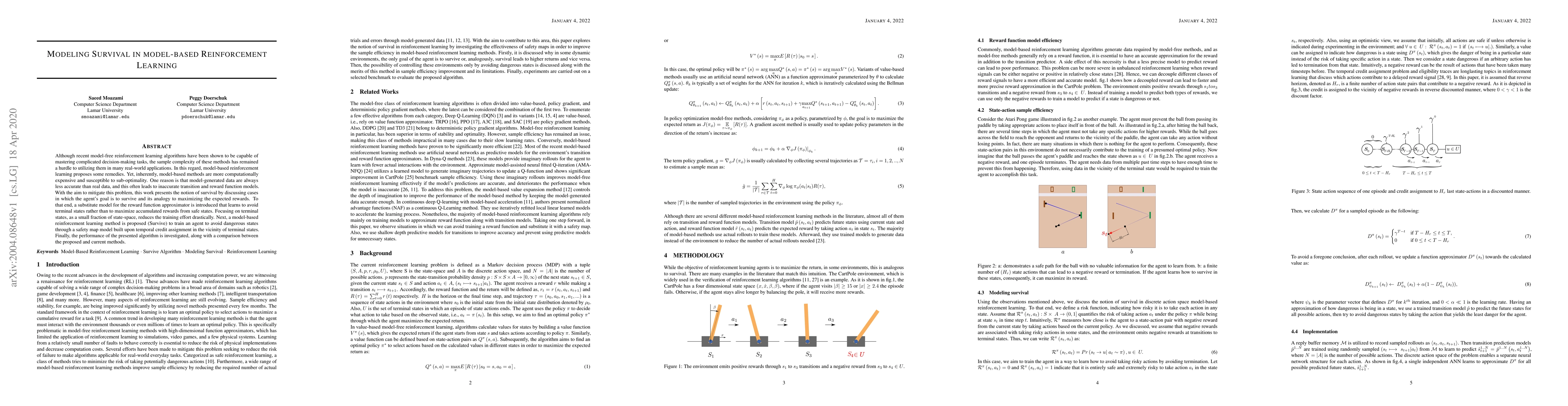 Thumbnail for Modeling Survival in model-based Reinforcement Learning