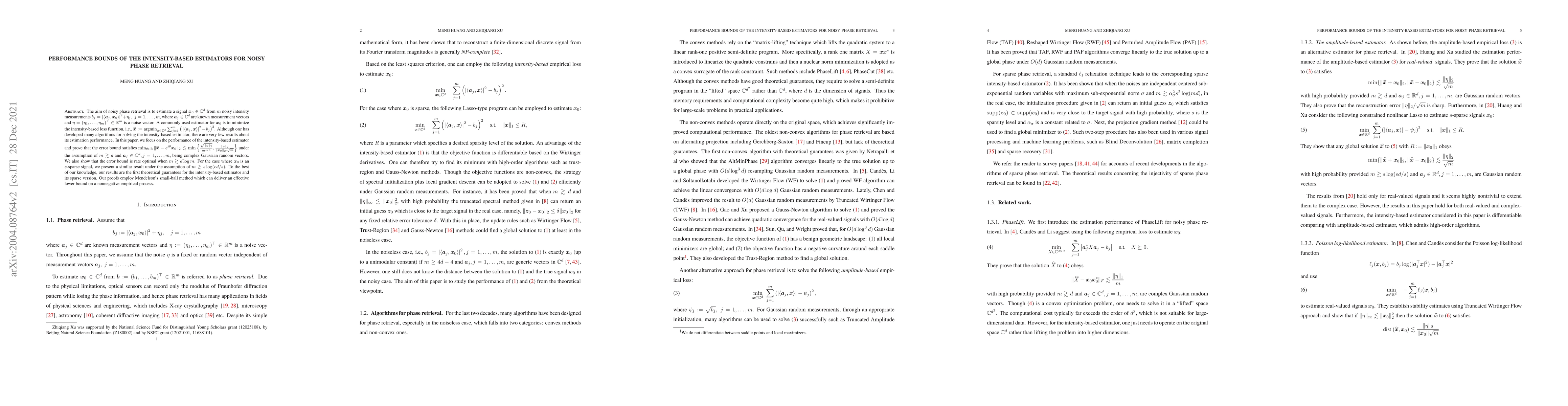 Thumbnail for Performance bound of the intensity-based model for noisy phase retrieval