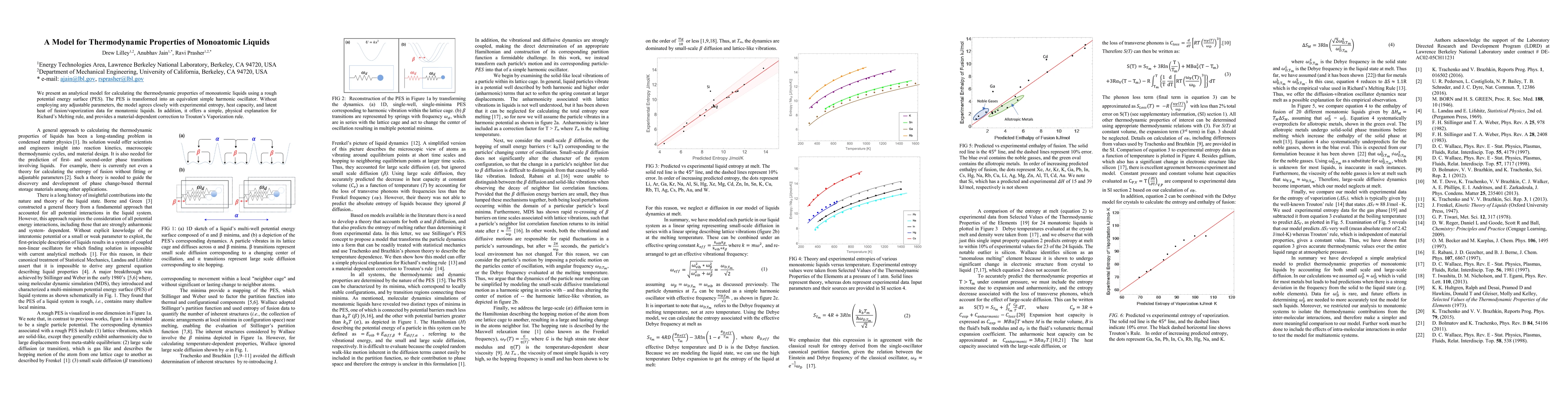 Thumbnail for A Model for Thermodynamic Properties of Monoatomic Liquids