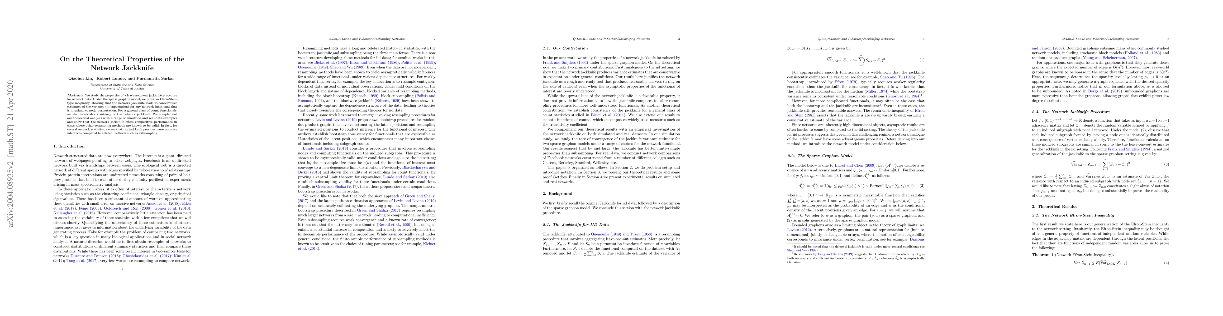 Thumbnail for On the Theoretical Properties of the Network Jackknife