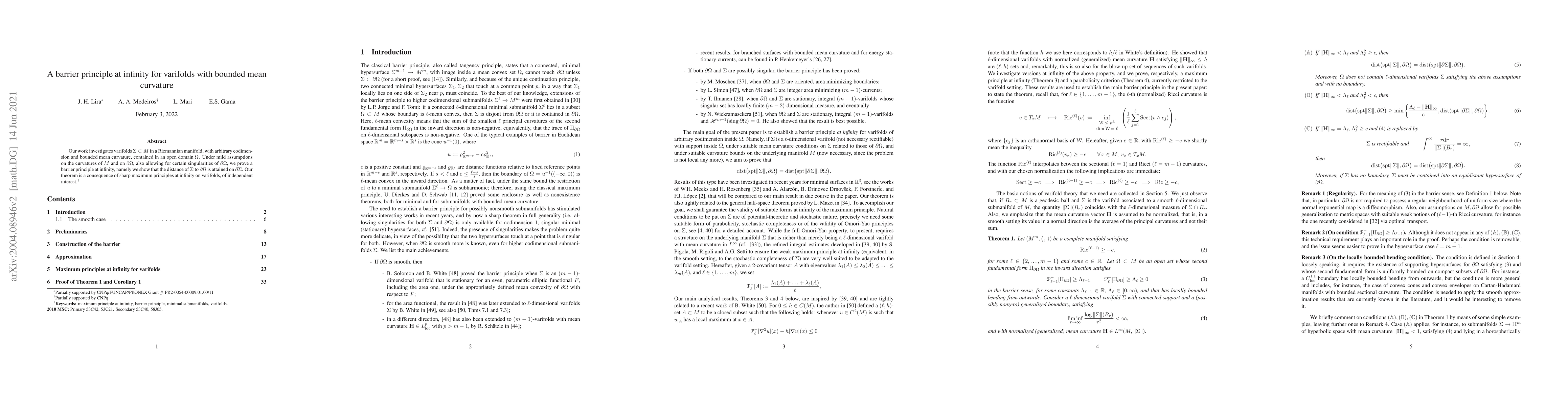 Thumbnail for A barrier principle at infinity for varifolds with bounded mean
  curvature