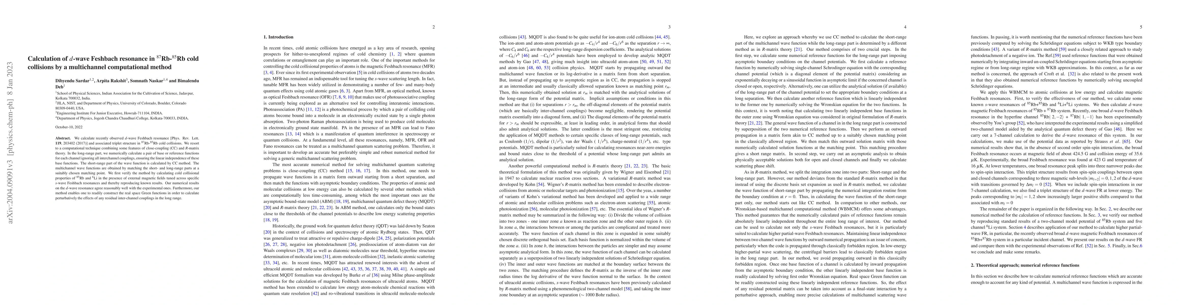 Thumbnail for Calculation of $d$-wave Feshbach resonance in $^{87}$Rb-$^{85}$Rb cold
  collisions by a multichannel computational method