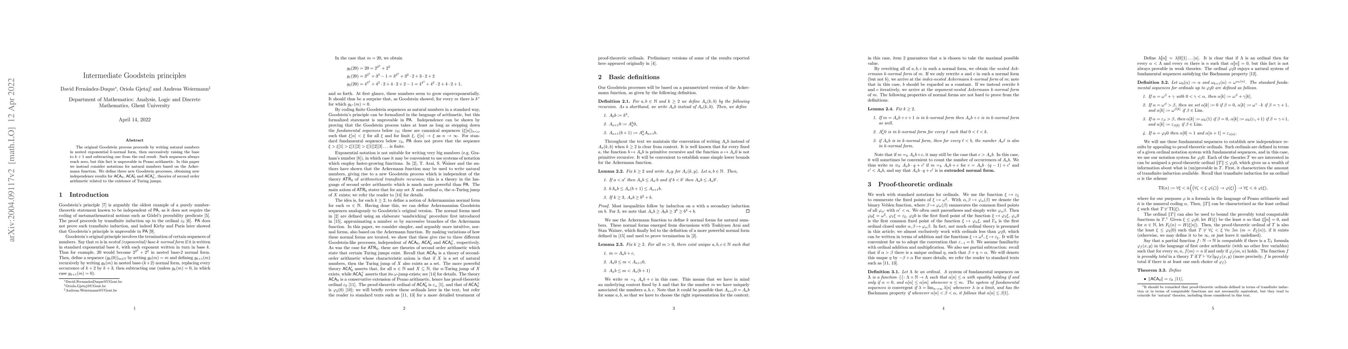 Thumbnail for Intermediate Goodstein principles