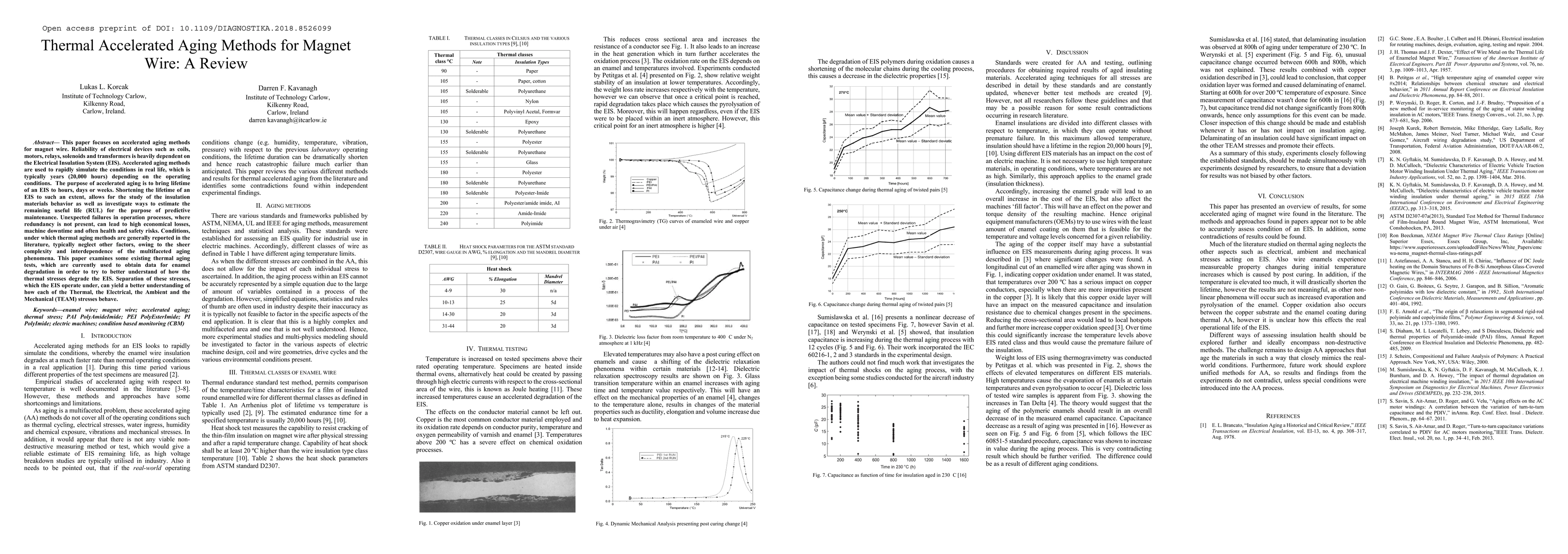 Thumbnail for Thermal Accelerated Aging Methods for Magnet Wire: A Review