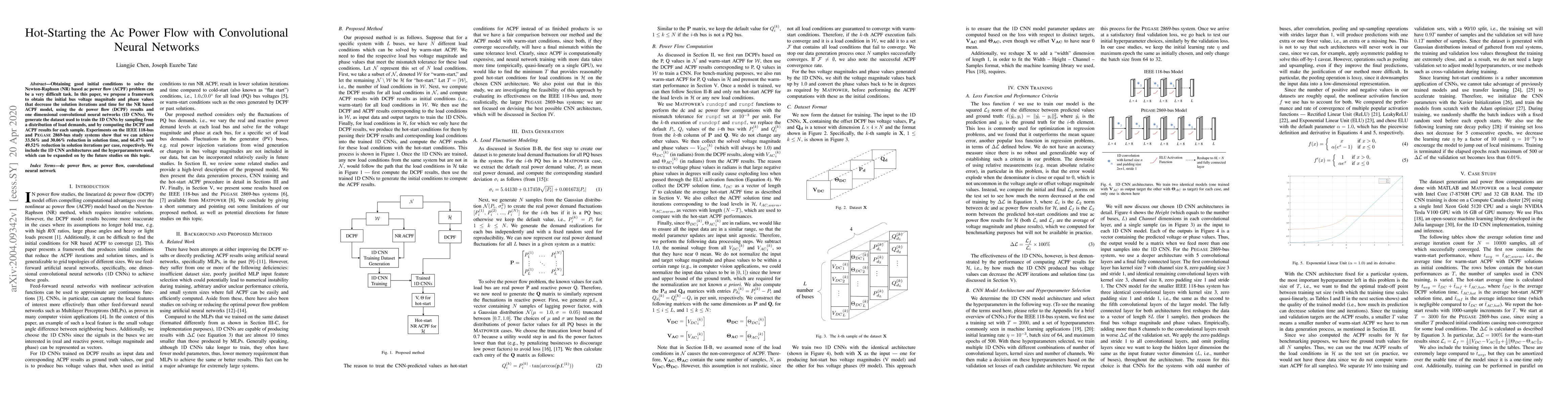 Thumbnail for Hot-Starting the Ac Power Flow with Convolutional Neural Networks