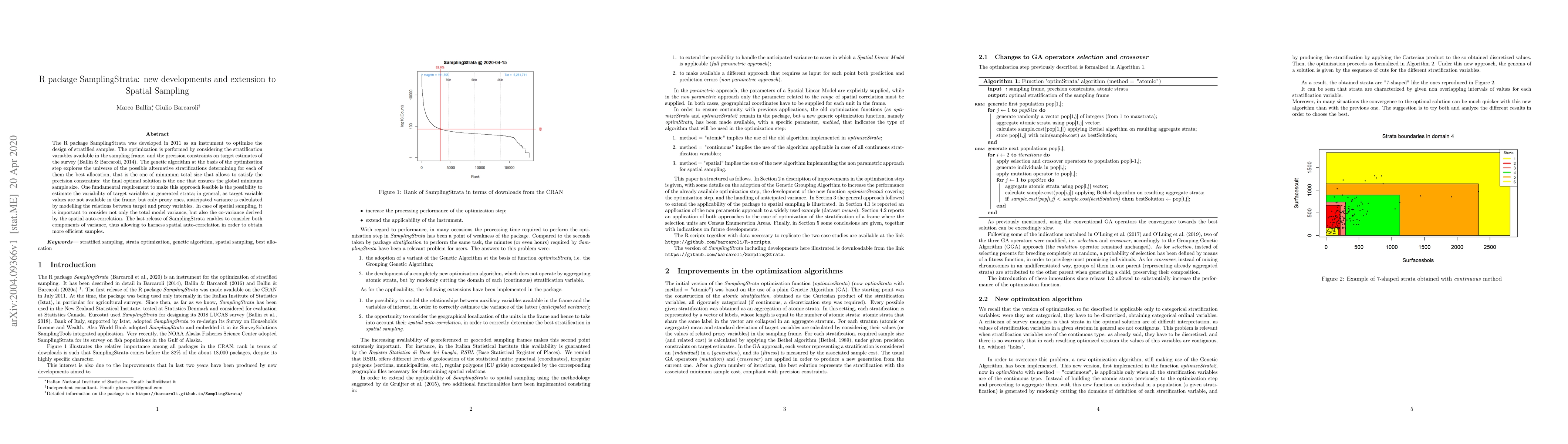 Thumbnail for R package SamplingStrata: new developments and extension to Spatial
  Sampling