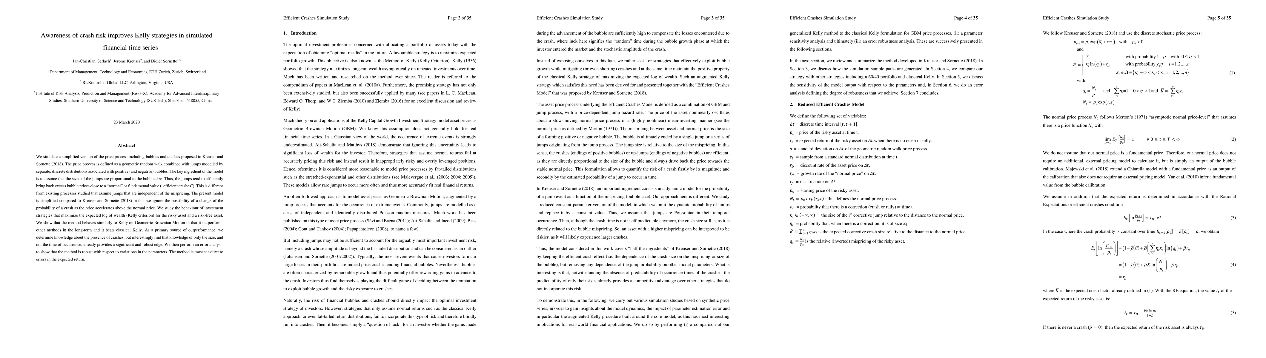 Thumbnail for Awareness of crash risk improves Kelly strategies in simulated financial
  time series