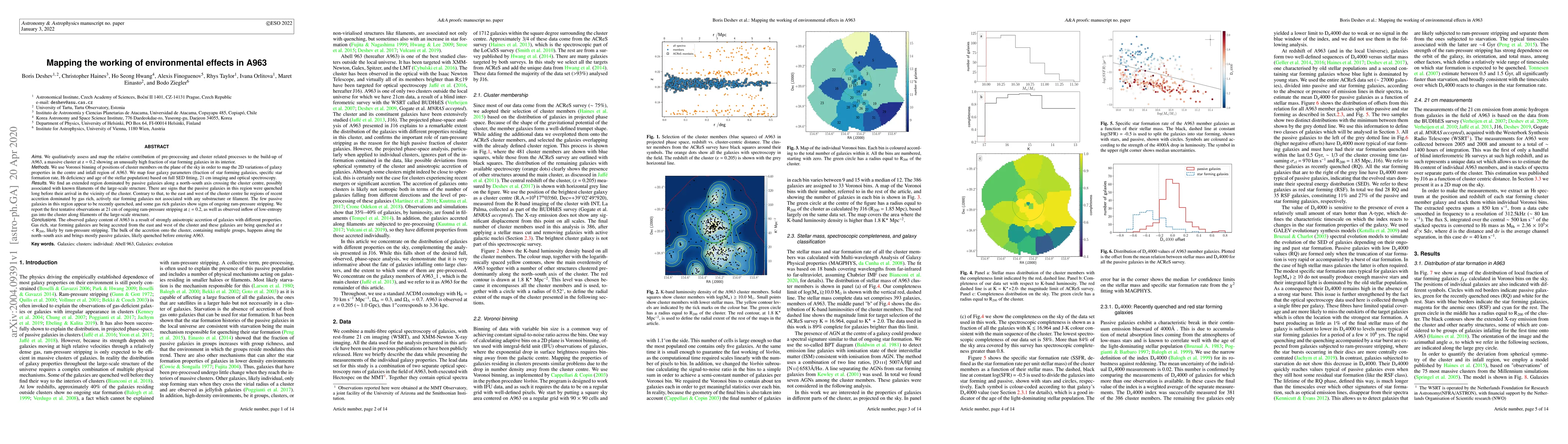 Thumbnail for Mapping the working of environmental effects in A963