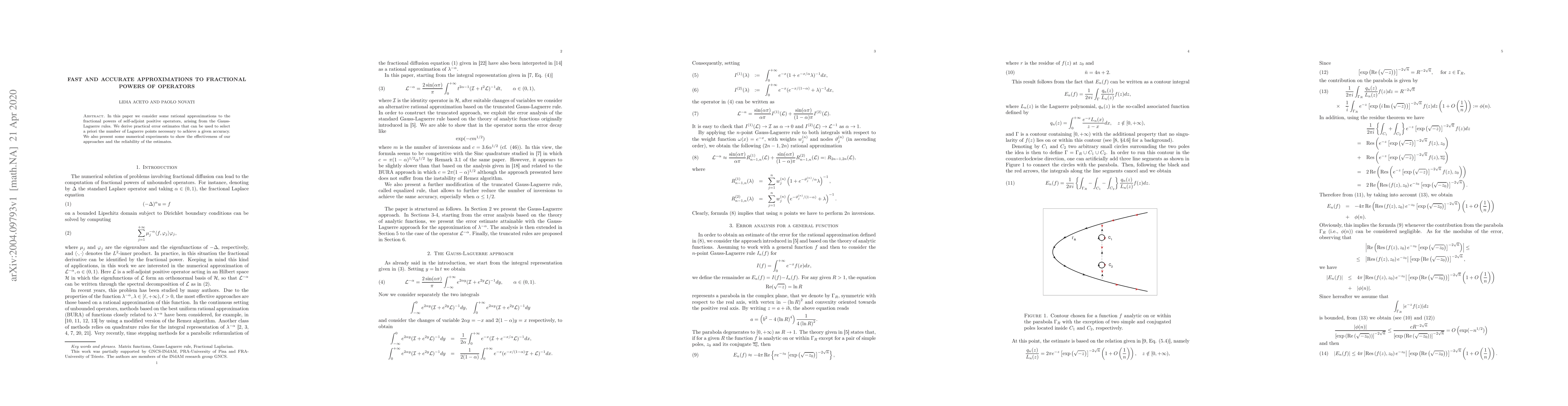 Thumbnail for Fast and accurate approximations to fractional powers of operators