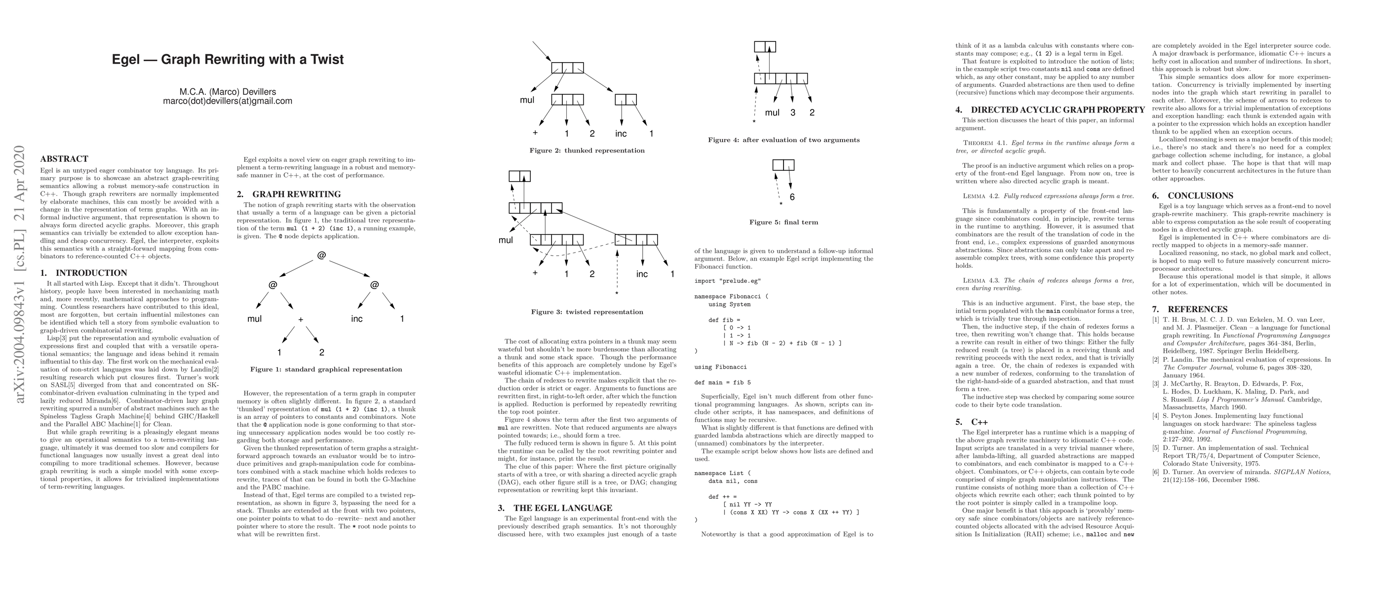 Thumbnail for Egel -- Graph Rewriting with a Twist