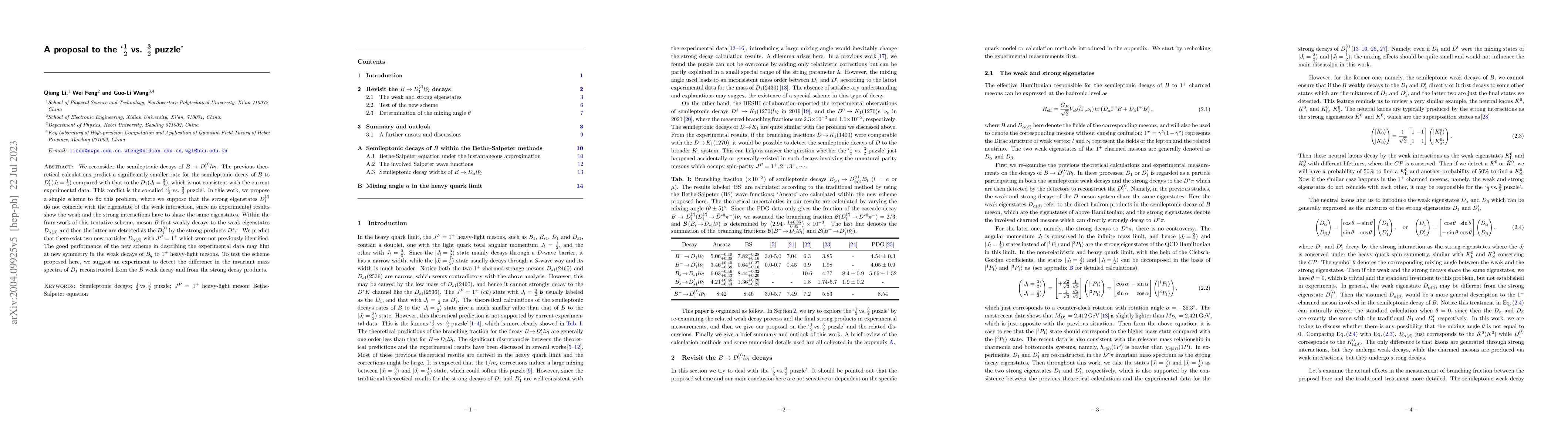Thumbnail for A proposal to the '$\frac{1}{2}$ vs. $\frac{3}{2}$ puzzle'