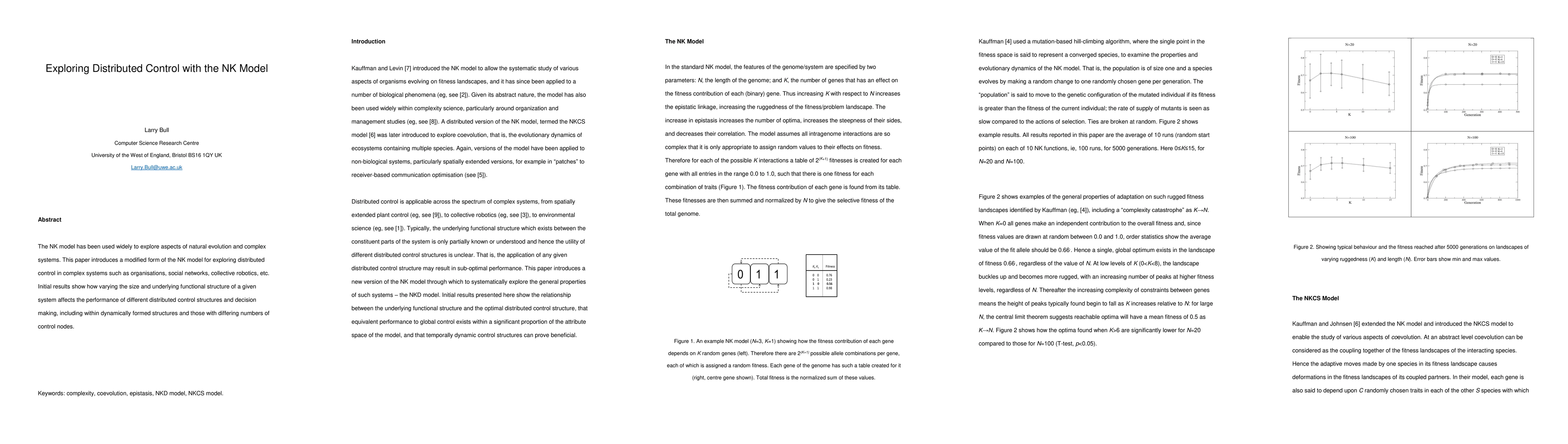 Thumbnail for Exploring Distributed Control with the NK Model