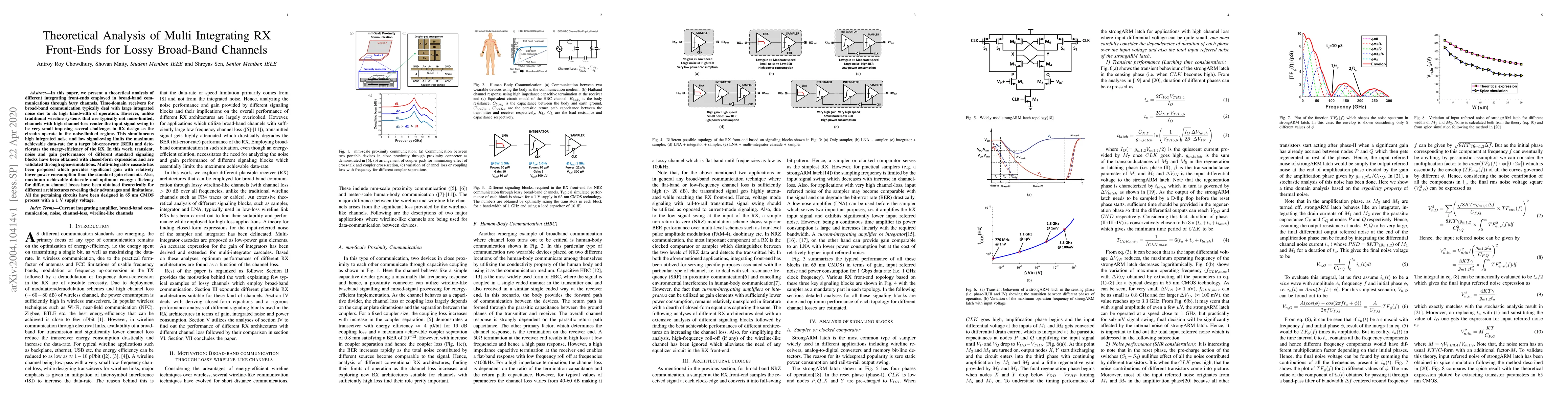 Thumbnail for Theoretical Analysis of Multi Integrating RX Front-Ends for Lossy
  Broad-Band Channels
