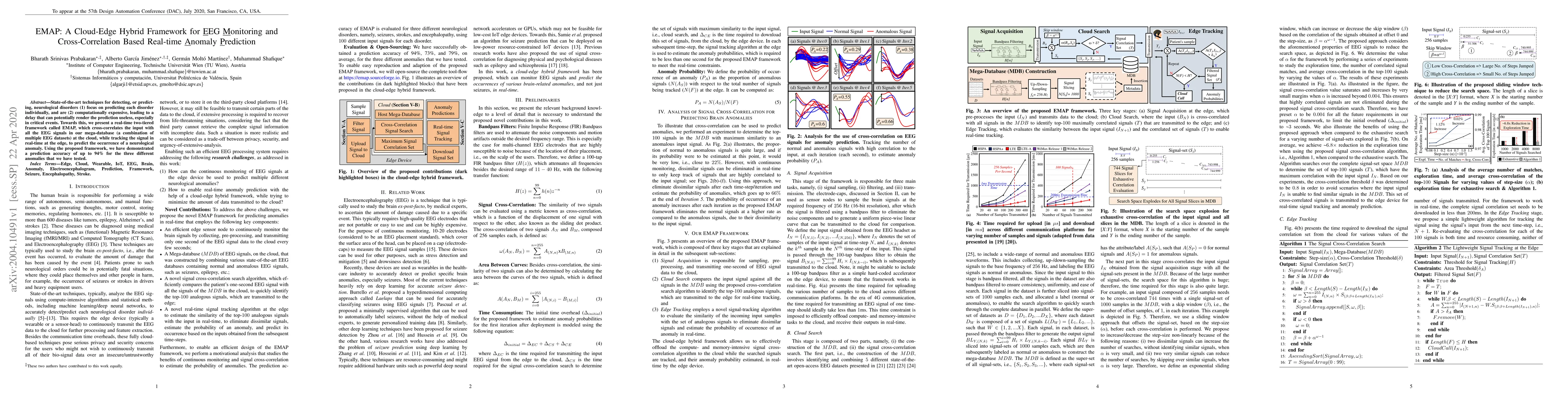 Thumbnail for EMAP: A Cloud-Edge Hybrid Framework for EEG Monitoring and
  Cross-Correlation Based Real-time Anomaly Prediction