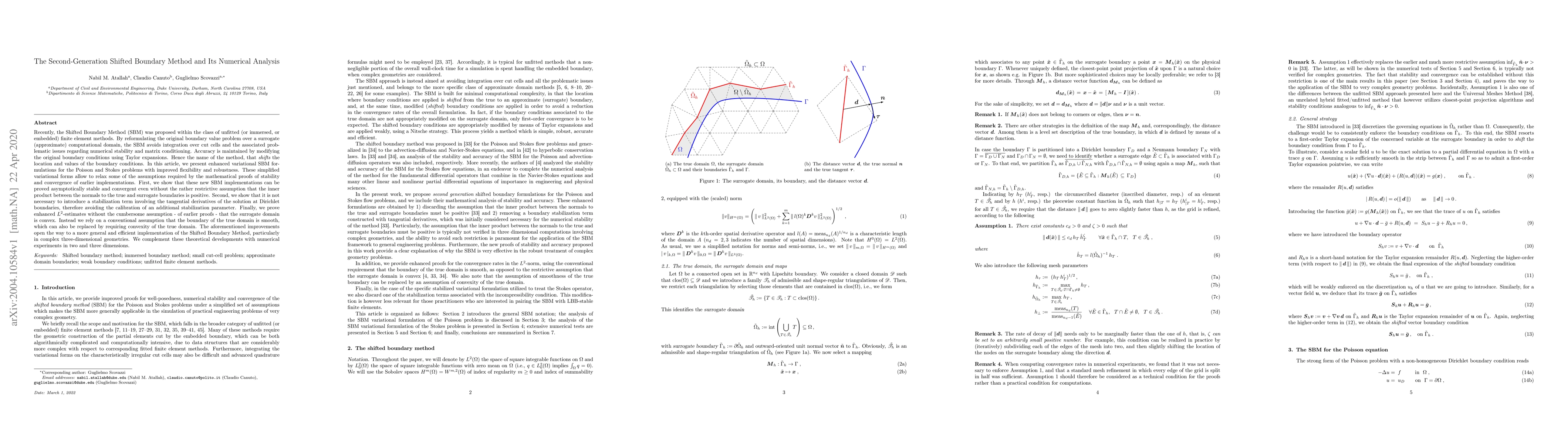 Thumbnail for The Second-Generation Shifted Boundary Method and Its Numerical Analysis