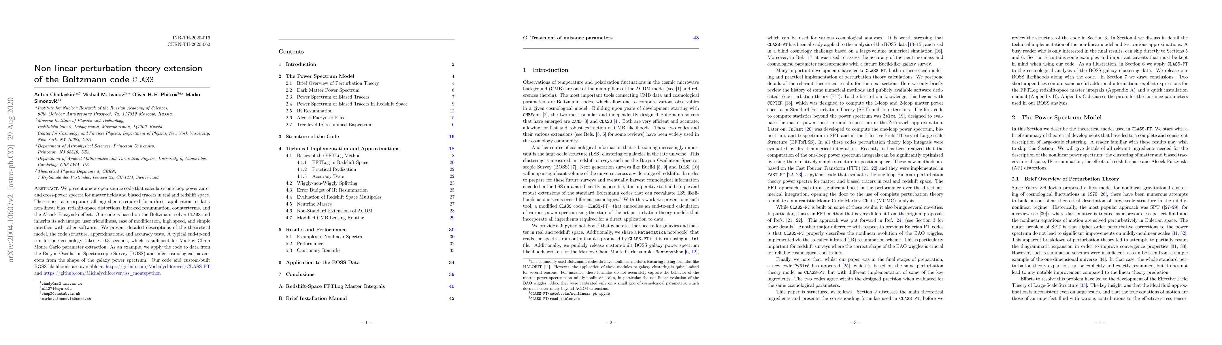 Thumbnail for Non-linear perturbation theory extension of the Boltzmann code CLASS