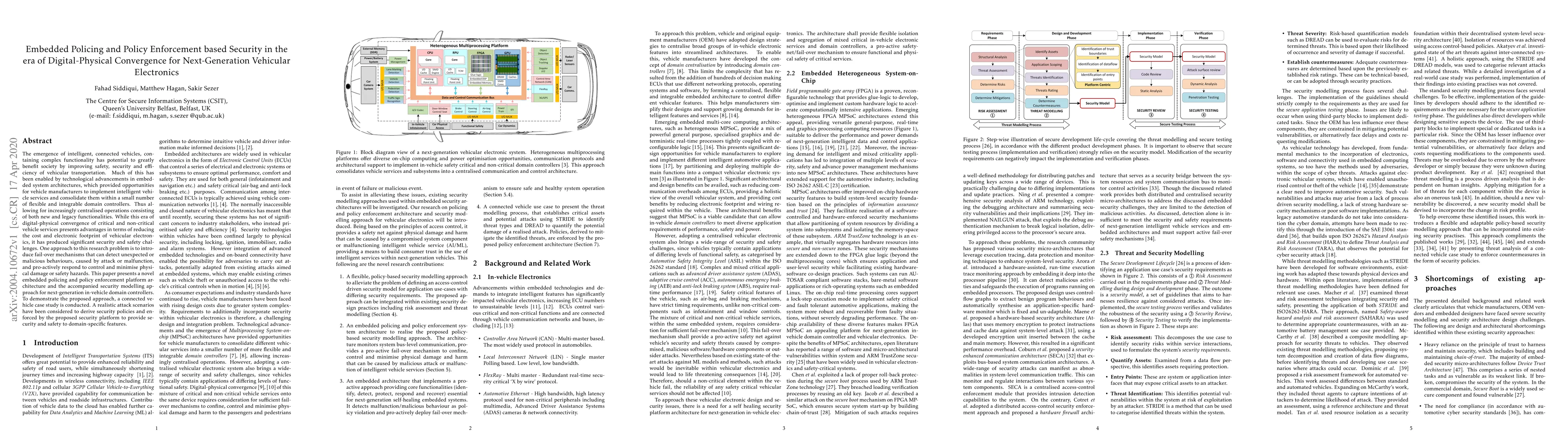 Thumbnail for Embedded Policing and Policy Enforcement based Security in the era of
  Digital-Physical Convergence for Next-Generation Vehicular Electronics