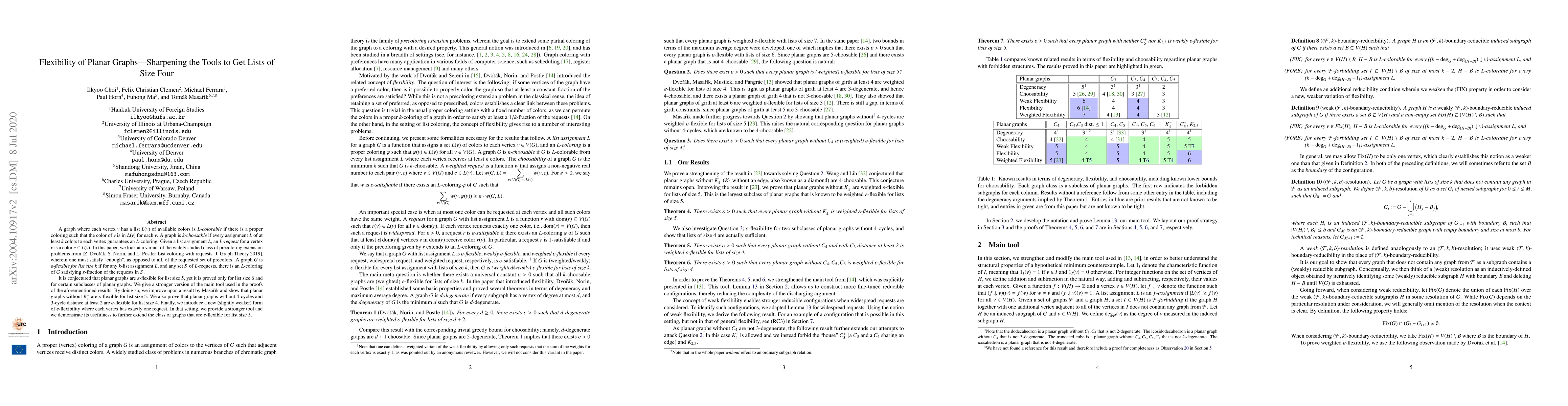 Thumbnail for Flexibility of Planar Graphs -- Sharpening the Tools to Get Lists of
  Size Four