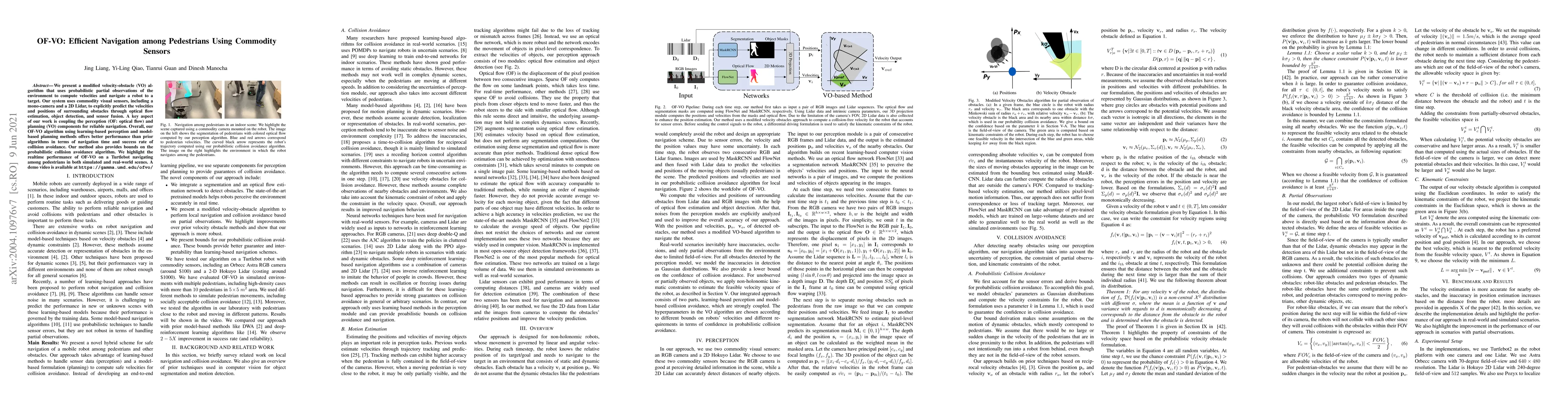 Thumbnail for OF-VO: Efficient Navigation among Pedestrians Using Commodity Sensors