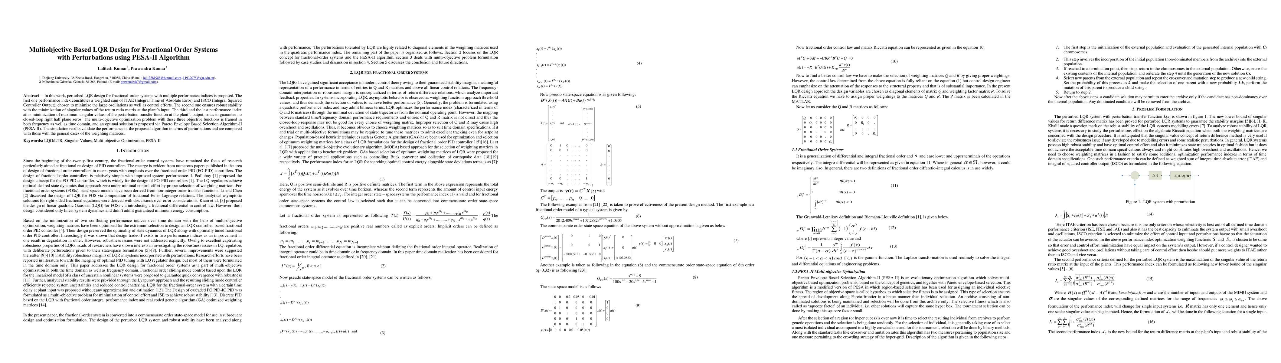Thumbnail for Multiobjective Based LQR Design for Fractional Order Systems with
  Perturbations using PESA-II Algorithm