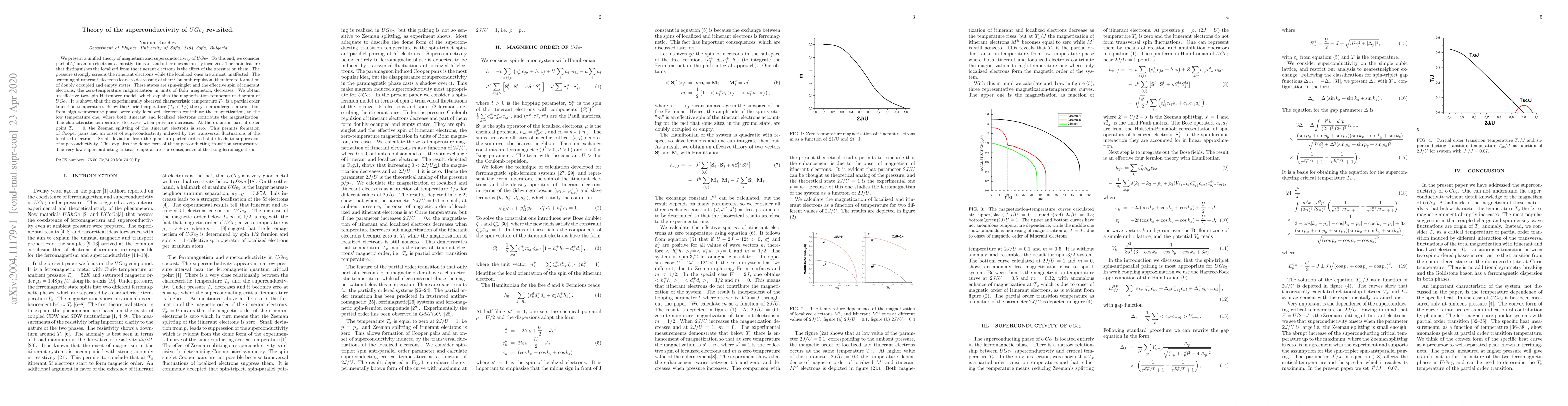 Thumbnail for Theory of the superconductivity of $UGe_2$ revisited
