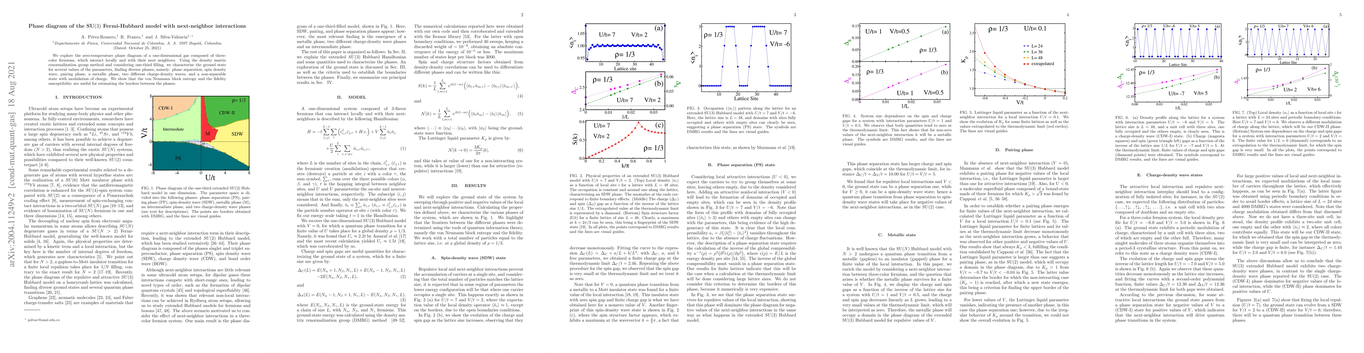 Thumbnail for Phase diagram of the SU$(3)$ Fermi-Hubbard model with next-neighbor
  interactions