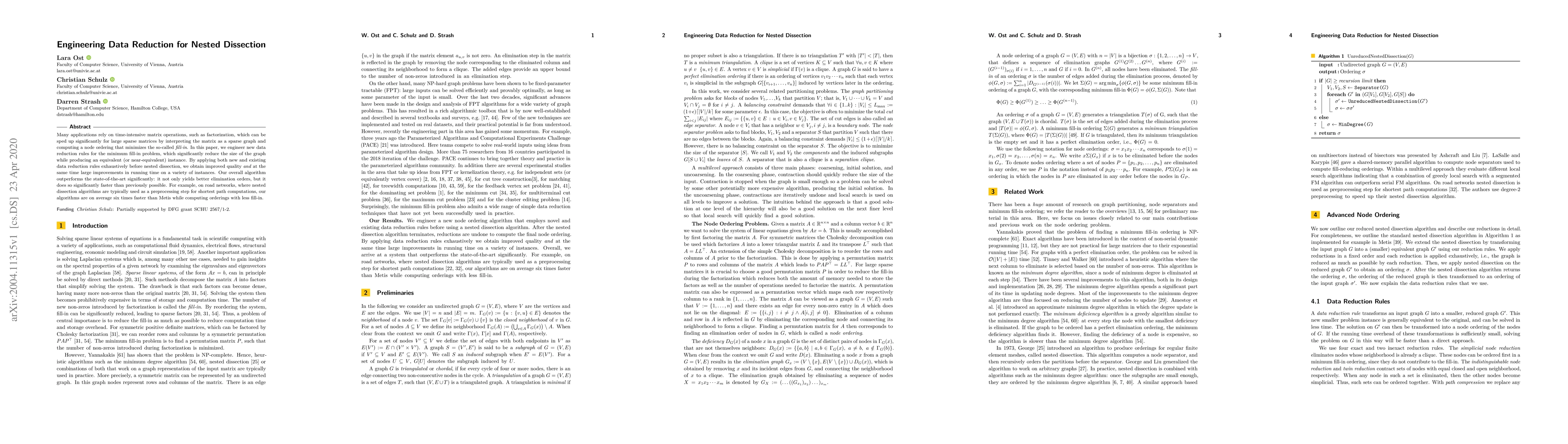 Thumbnail for Engineering Data Reduction for Nested Dissection