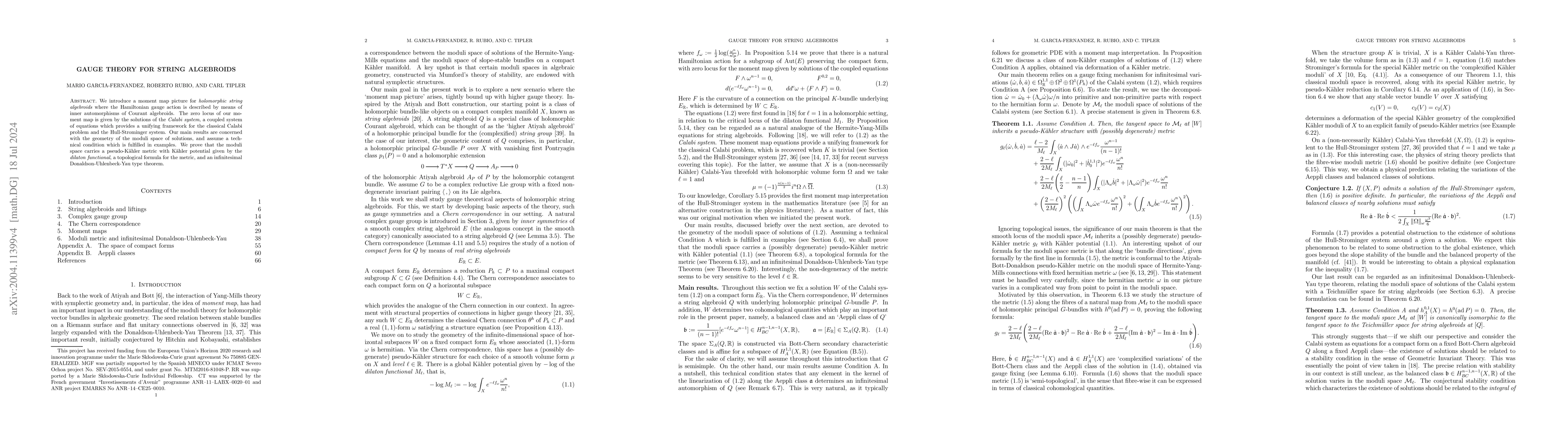 Thumbnail for Gauge theory for string algebroids