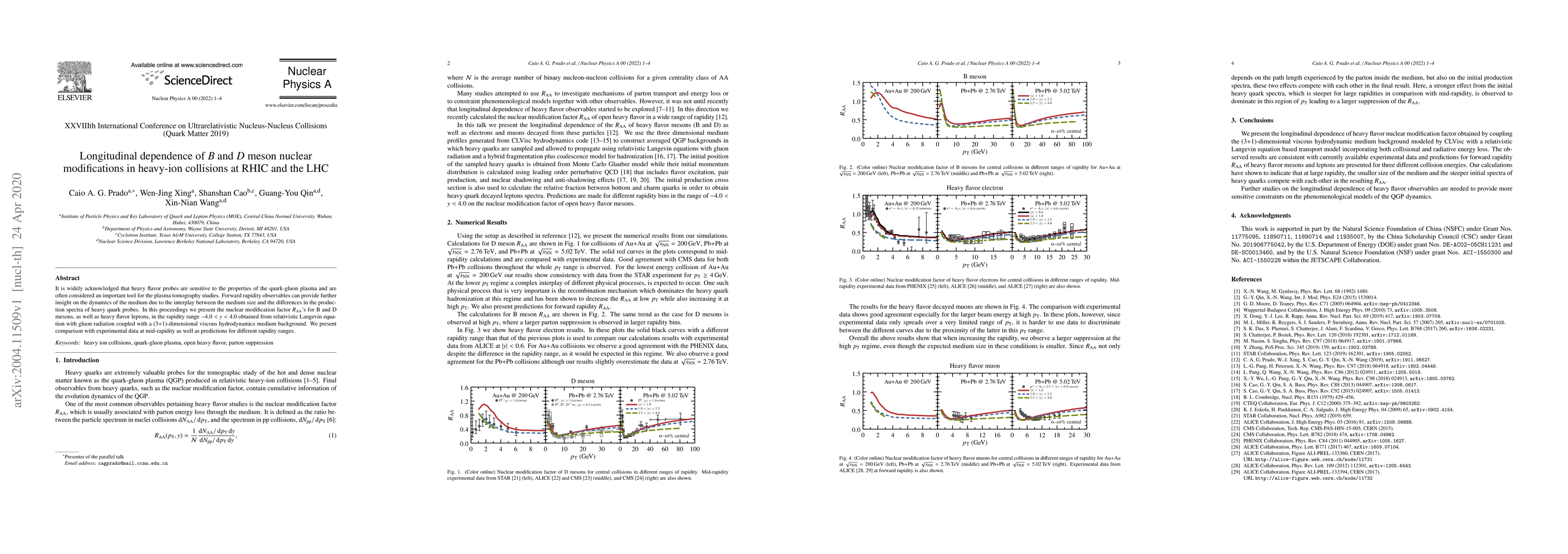 Thumbnail for Longitudinal dependence of B and D meson nuclear modifications in
  heavy-ion collisions at RHIC and the LHC