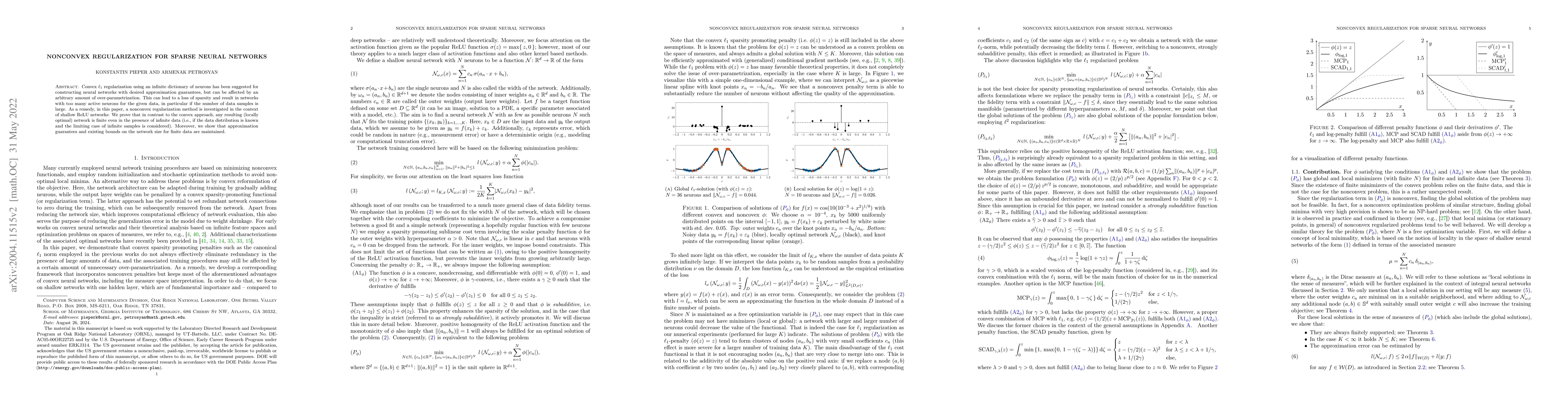 Thumbnail for Nonconvex regularization for sparse neural networks