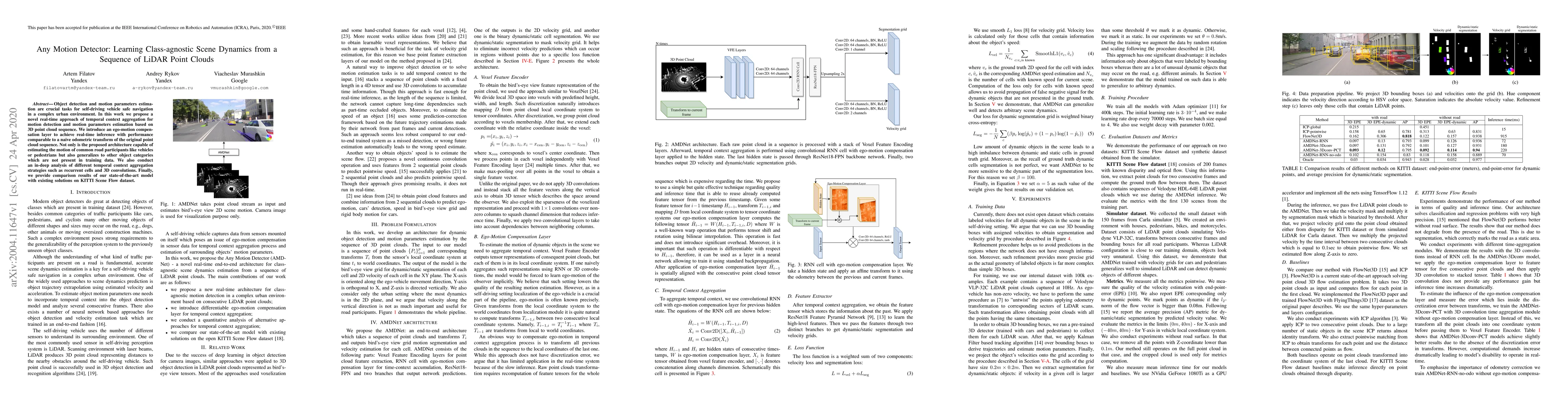 Thumbnail for Any Motion Detector: Learning Class-agnostic Scene Dynamics from a
  Sequence of LiDAR Point Clouds