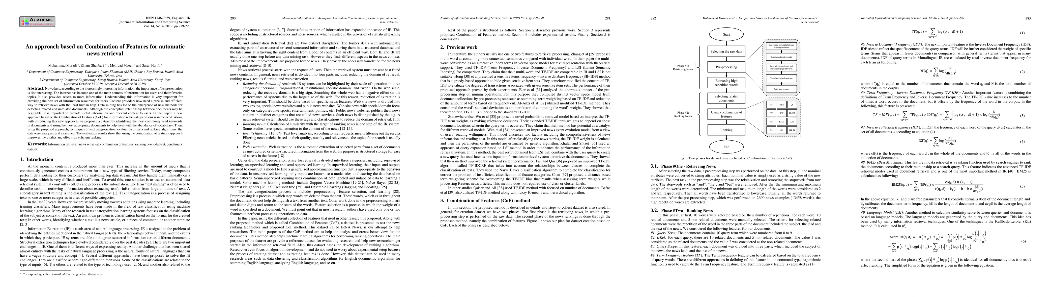 Thumbnail for An approach based on Combination of Features for automatic news
  retrieval