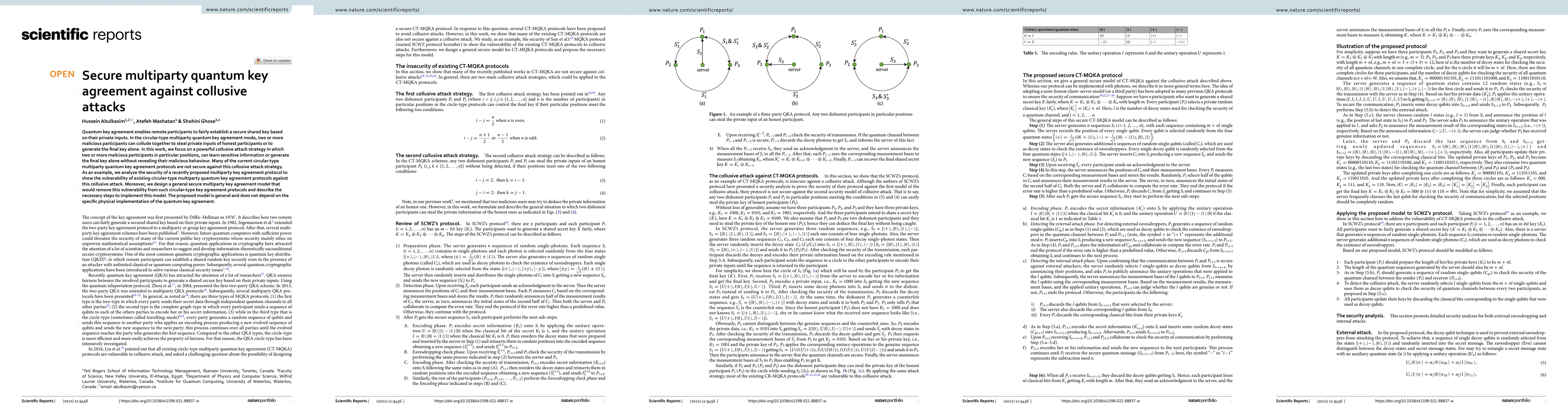 Thumbnail for Secure multiparty quantum key agreement against collusive attacks