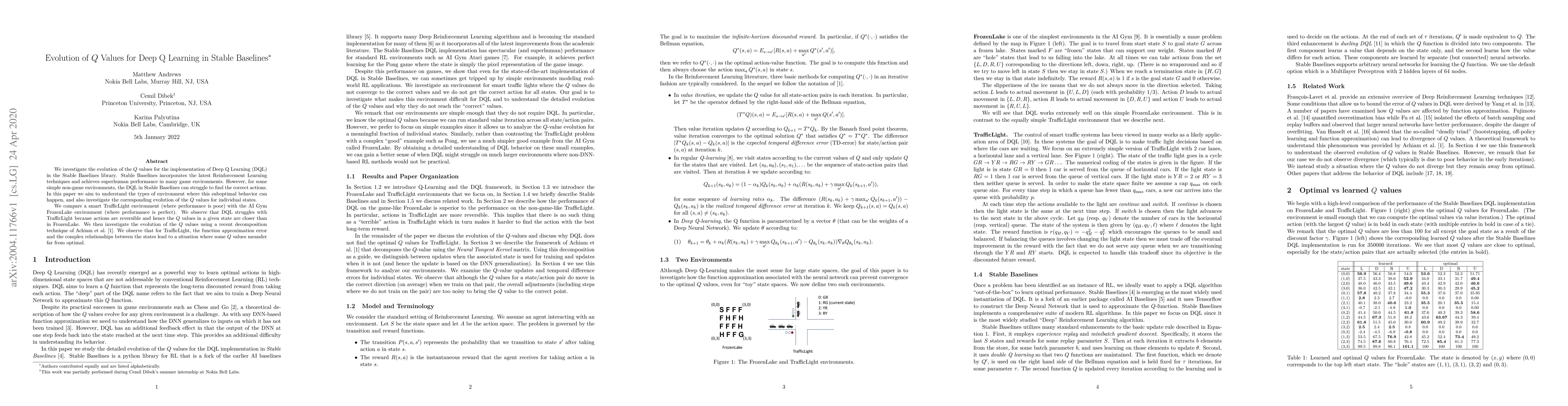 Thumbnail for Evolution of Q Values for Deep Q Learning in Stable Baselines