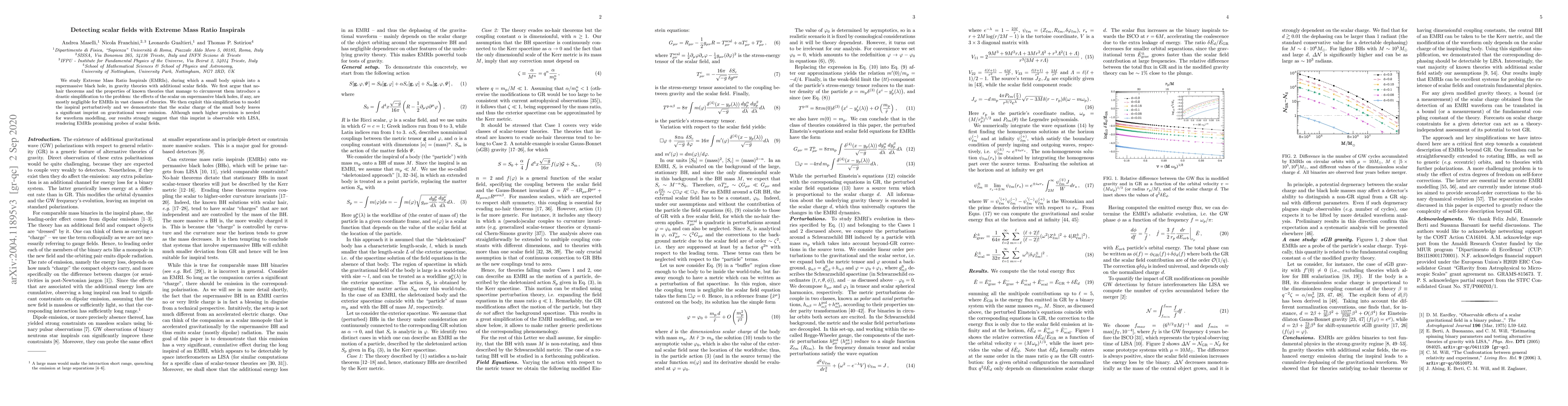 Thumbnail for Detecting scalar fields with Extreme Mass Ratio Inspirals